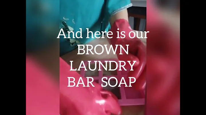 How to make very profitable BROWN LAUNDRY BAR SOAP (THE TRUE RECIPE)
