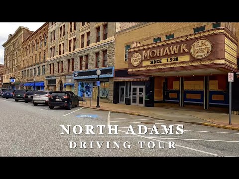 North Adams Berkshire Mountain Town - Western Massachusetts  4K Relaxing Scenic Driving Tour