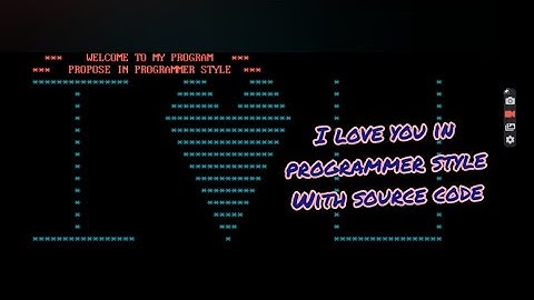 "I love you" program in c++ | Easy program | Source code in description| Beginners c++ program
