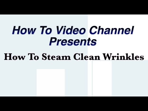 How To Steam Clean Wrinkles - Remove Wrinkles No Ironing - Perfect Green Screen