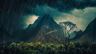 Rain Sounds For Sleeping 🌧️ 99% Instantly Fall Asleep With Rain \& Thunder Sound At Night