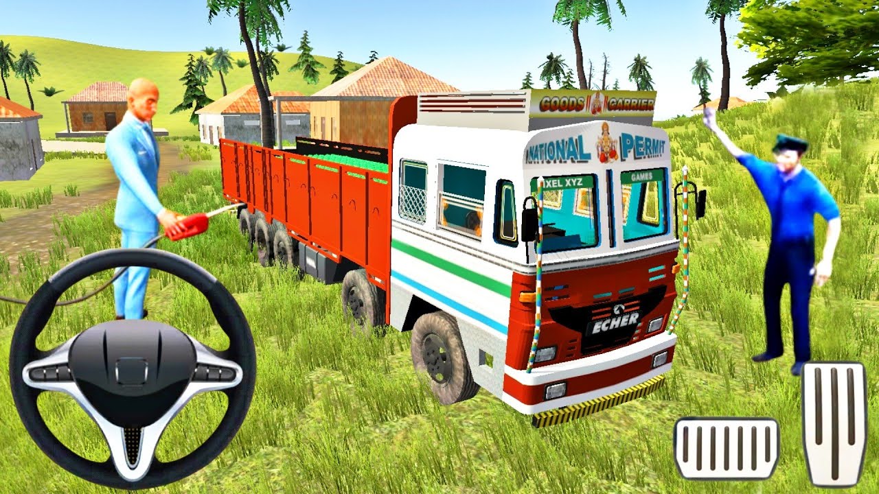 Offroad Indian Truck Driving Simulator 2021 - India Cargo Truck Driving Games Android Gameplay