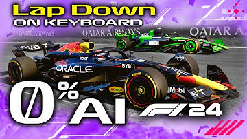 How Slow Is 0% AI on the F1 24 Game? - Can We Beat Them A LAP DOWN on KEYBOARD?!