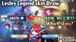 LESLEY LEGEND SKIN DRAW!🔥HOW MUCH?!🤯70 Spins, Angelic Agent and Selena Virus cost!!