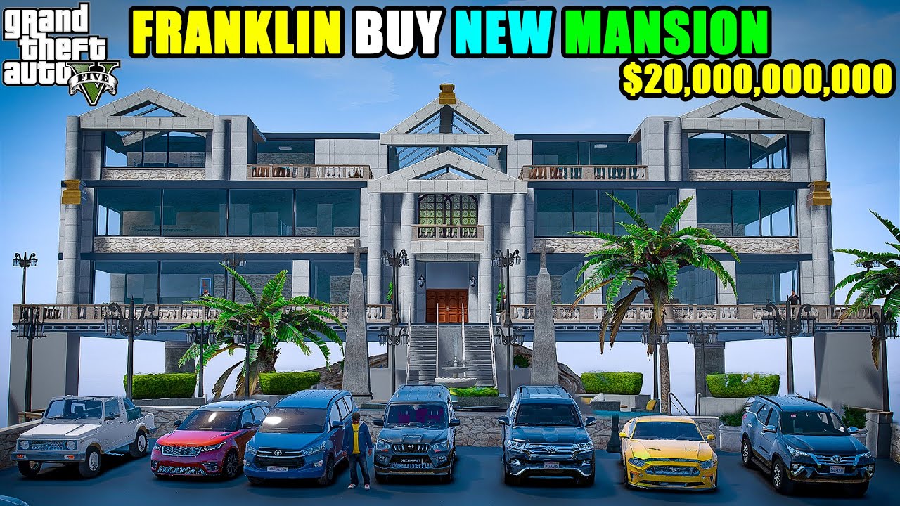 GTA 5 FRANKLIN BUY A NEW MILLION DOLLARS MANSION NEW HOUSE HINDI GAMEPLAY YouTube
