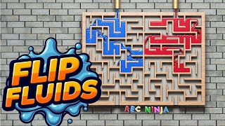 Fluids Race in the Maze Ep. 1, Blender animation, liquid simulation, labyrinth addon #physics