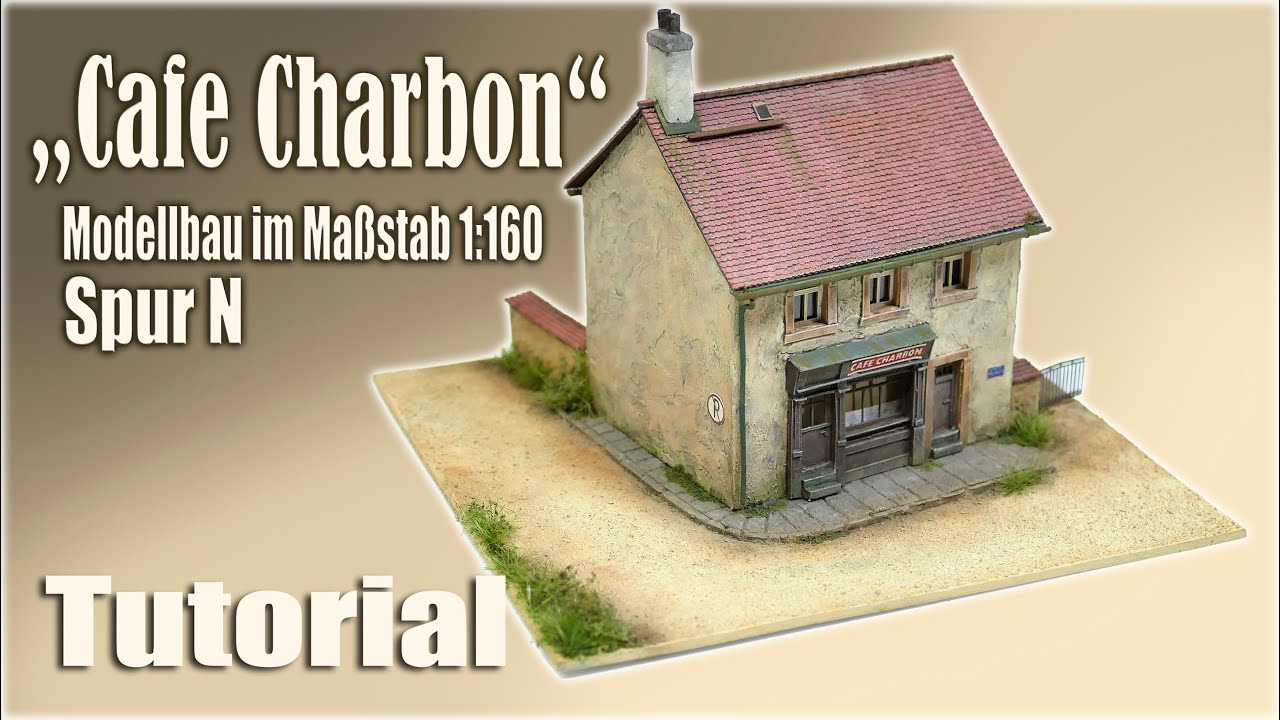 Französisches Cafe / Gebäudebau im Maßstab 1:160 / N Scale / Eigenbau
