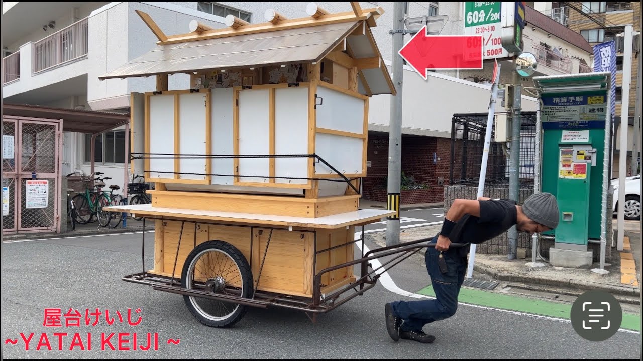 屋台も自分で作ったの⁉︎【世界初‼︎ 天才屋台職人の新作屋台に密着】-屋台 けいじ -