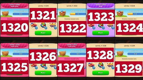 Township Colorful Puzzle Levels 1320, 1321, 1322, 1323, 1324, 1325, 1326, 1327, 1328, 1329