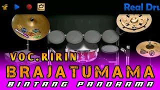 BRAJATUMAMA‼️||VOC RIRIN.WIJAYA||BUROK BINTANG PANORAMA||REAL DRUM COVER