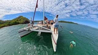 Our Last Day In Costa Rica! | Swimming To A Deserted Island & Exploring A Chocolate Forest!