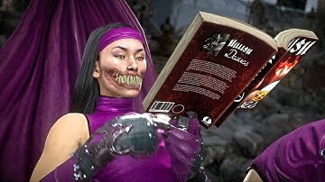 MK11 All Characters Read Spawns Book on his Hammock All Characters Perform Spawn