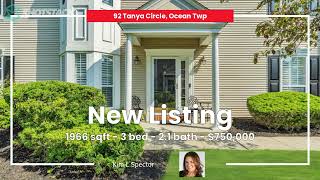 New Listing 92 TANYA CIRCLE OCEAN TWP NJ