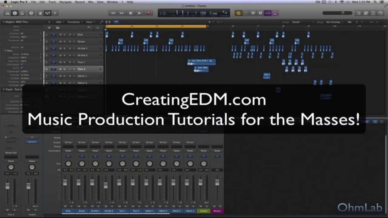 Panning Drums for Added Clarity and Width - Creating Tracks