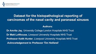 Implementation guidance: reporting of carcinomas of the nasal cavity and paranasal sinuses