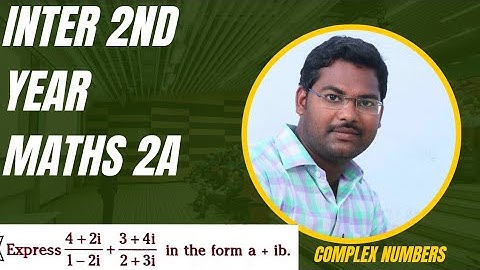 complex numbers@maths naresh eclass