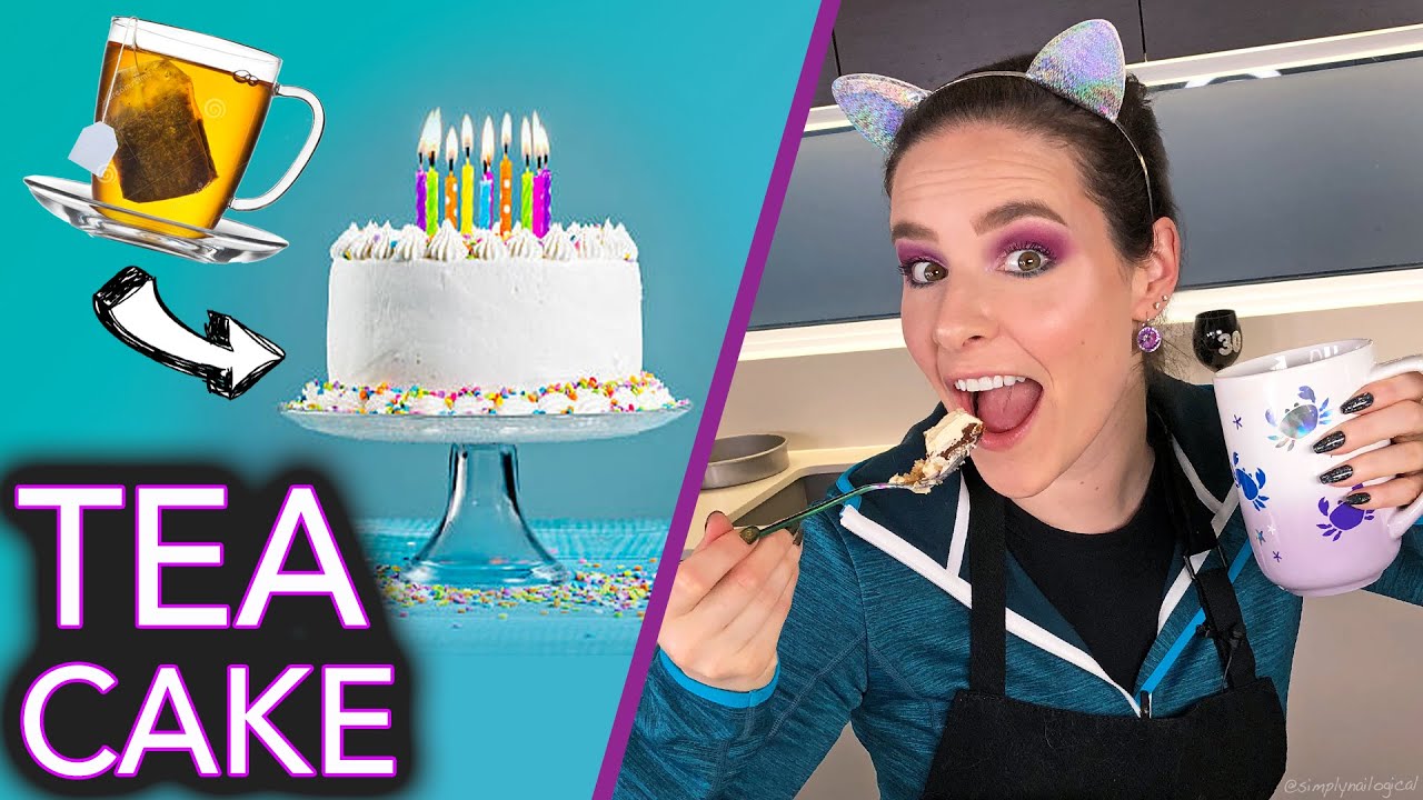Выпечка торта с чаем (без лака для ногтей)