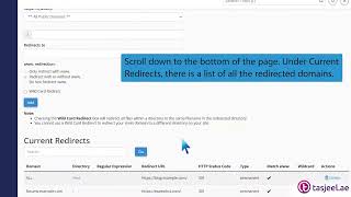 How to Remove Domain Redirect in cPanel with tasjeel