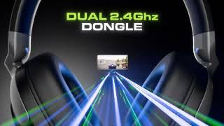 SpinBot Ranger HX700 Tri-Mode Wireless Headphones with ANC & RGB | 20ms Low Latency