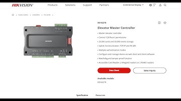 Hikvision Elevator Controller Configuration