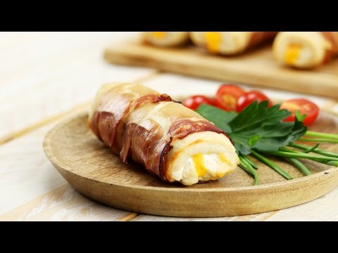 Vidéo: Rouleaux De Poitrine De Poulet Au Gouda Et Basilic