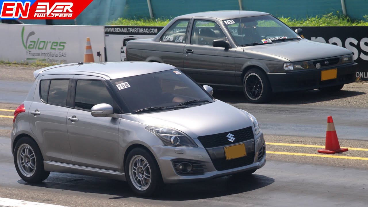 Suzuki Swift 🆚️ Nissan Tsuru 🆚️ Mada CX-3 | DRAG RACES 16 seg