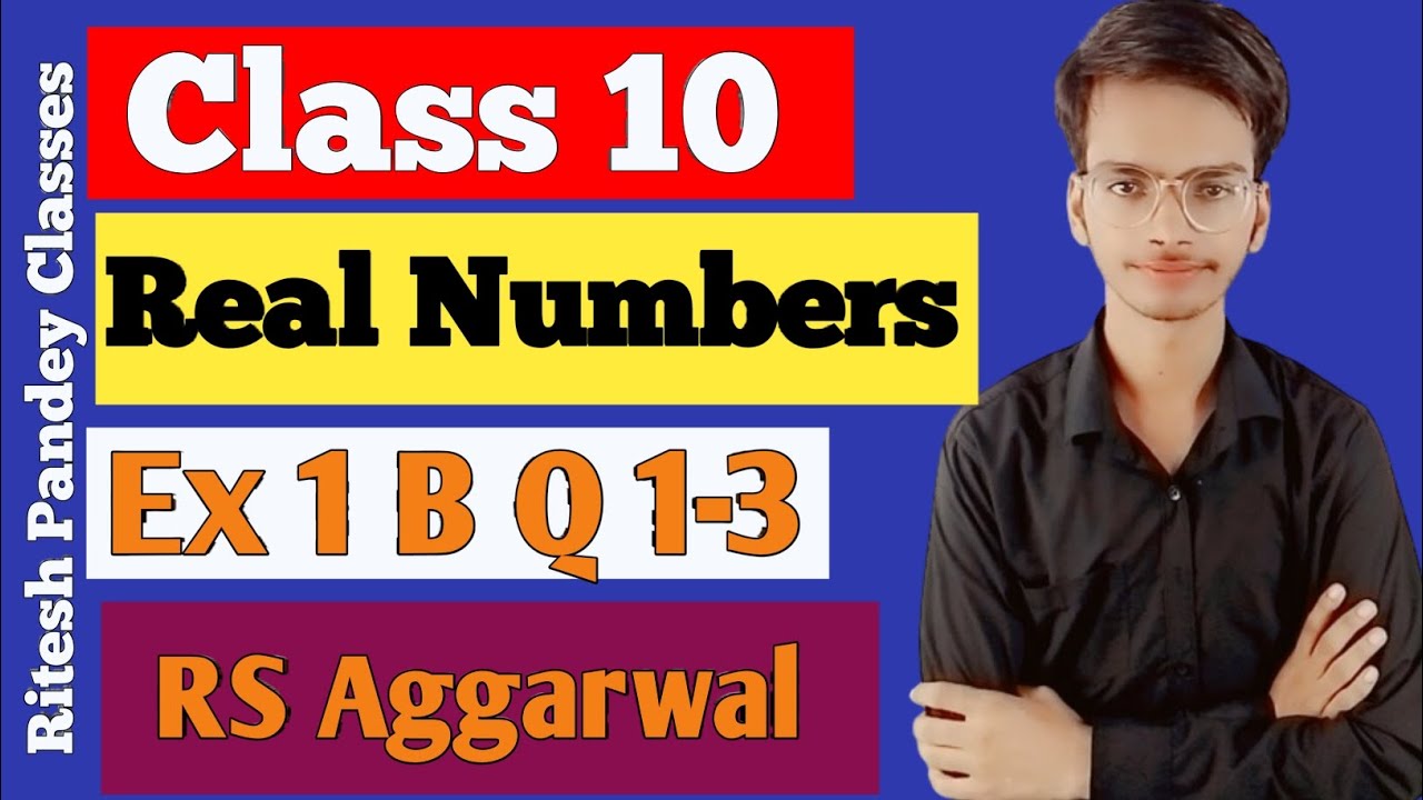 RS Aggarwal Class 10 Ex 1 B Q 1-3 | Chapter 1 | Real Numbers | Ex 1 B Q 1-3 Class 10 Rs Aggarwal