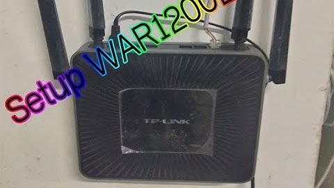 How to setup TP Link WAR1200L 09 Jan 2023  by #TechRecordable