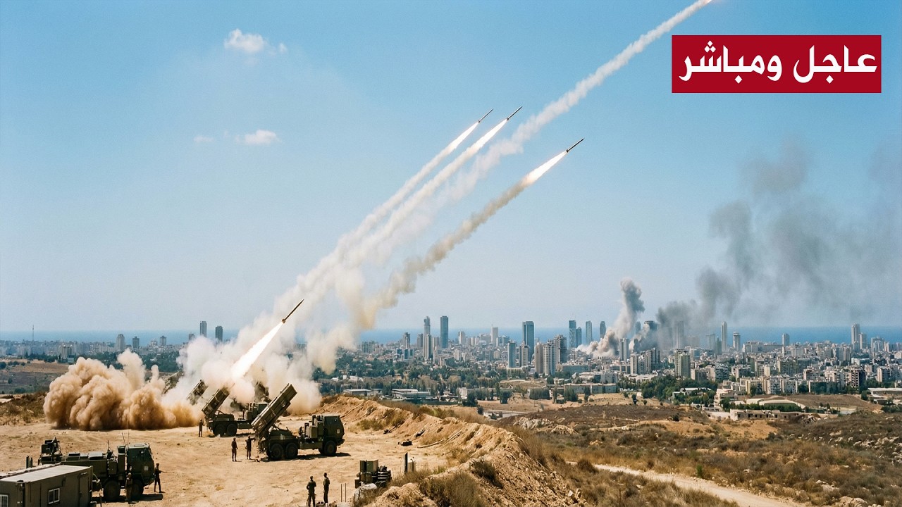 عاجل ومباشر: رد ايران العنيف صواريخ إيران تضيئ سماء اسرائيل الان.. هل بدأت الحرب ؟