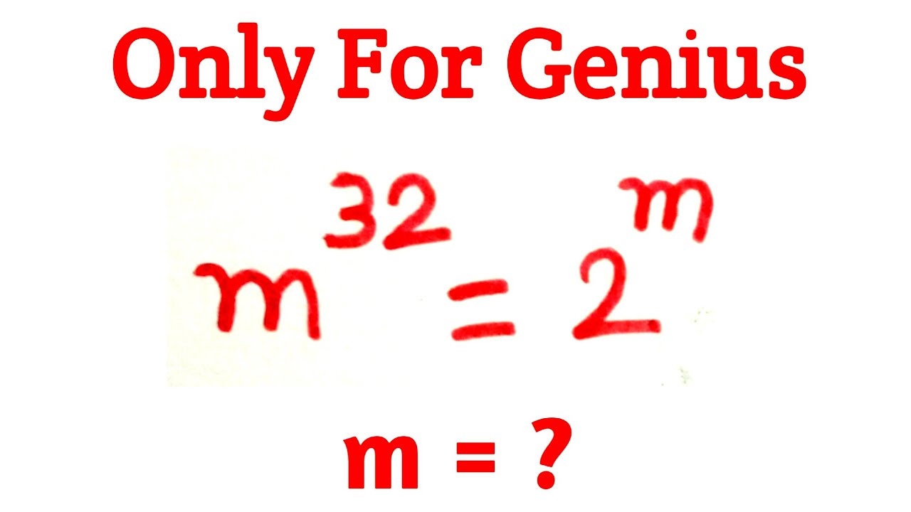 A Tricky Exponential Equation | Can You Solve? | Math Olympiad