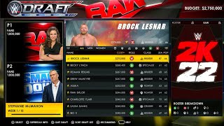 WWE 2K22 MY GM MODE - Draft Special