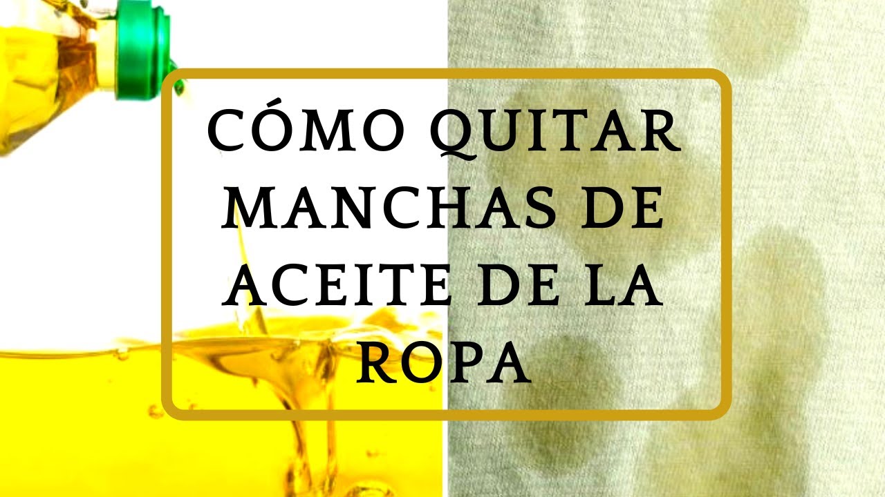 Manchas grasa ropa