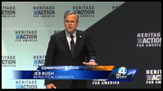 Jeb Bush talks tax plan at Heritage Action Forum Wealth