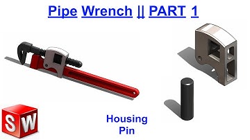 Solidworks Tutorial#37 | Assembly design and Motion analysis | Pipe wrench / Plumbing tool.