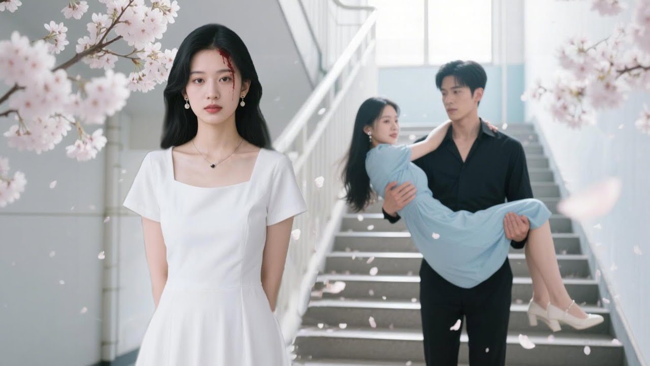 3 years together,she was pushed down by his crush.He left coldly.She married home.He cried,