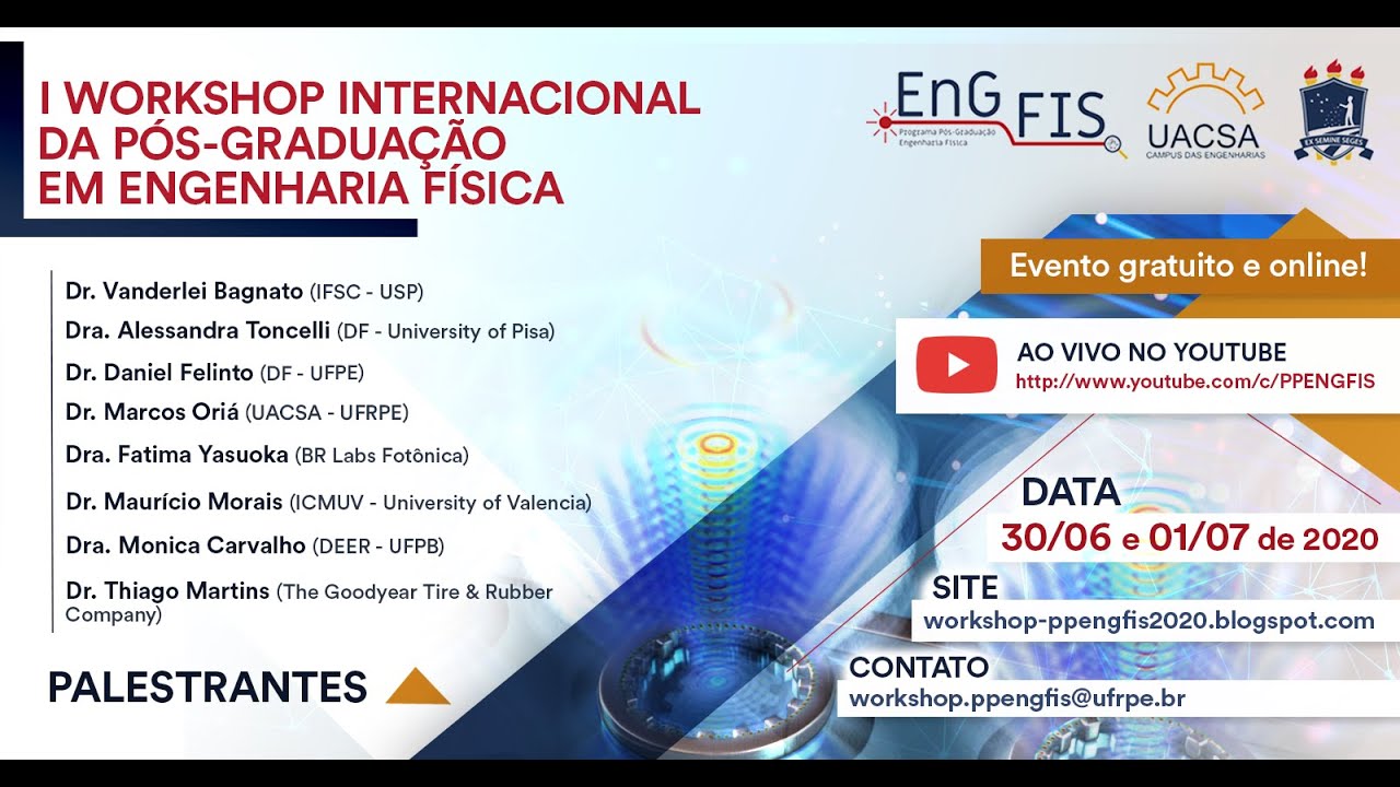 I Workshop Internacional do PPENGFIS - Palestra prof Marcos Oriá