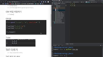 파이썬 CSV파일 및 TXT 파일 다루기