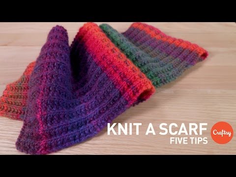 How to Knit a Scarf: 5 Tips for Beginners | Craftsy Knitting Tutorial
