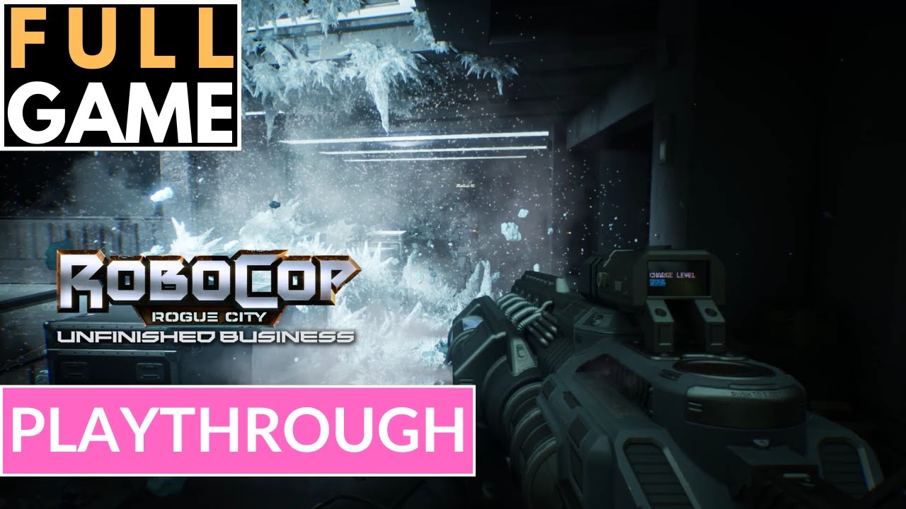 ROBOCOP: ROGUE CITY - UNFINISHED BUSINESS - Gameplay Playthrough Walkthrough No Commentary FULL GAME