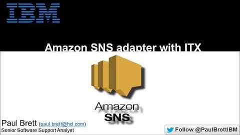 Using the Amazon SNS adapter with IBM Transformation Extender