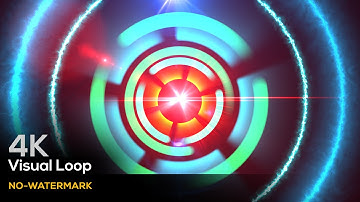 4K VISUAL LOOP ANIMATION (VJ LOOP) - RING LIGHT WITH VEGAS SABER