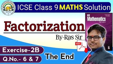 factorisation class 9 icse||Factorization Das Gupta Banerjee