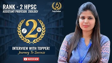 ​The Exact Blueprint! Rank 2 HPSC Assistant Professor Zoology Topper Shares Her Strategy #hpsc 