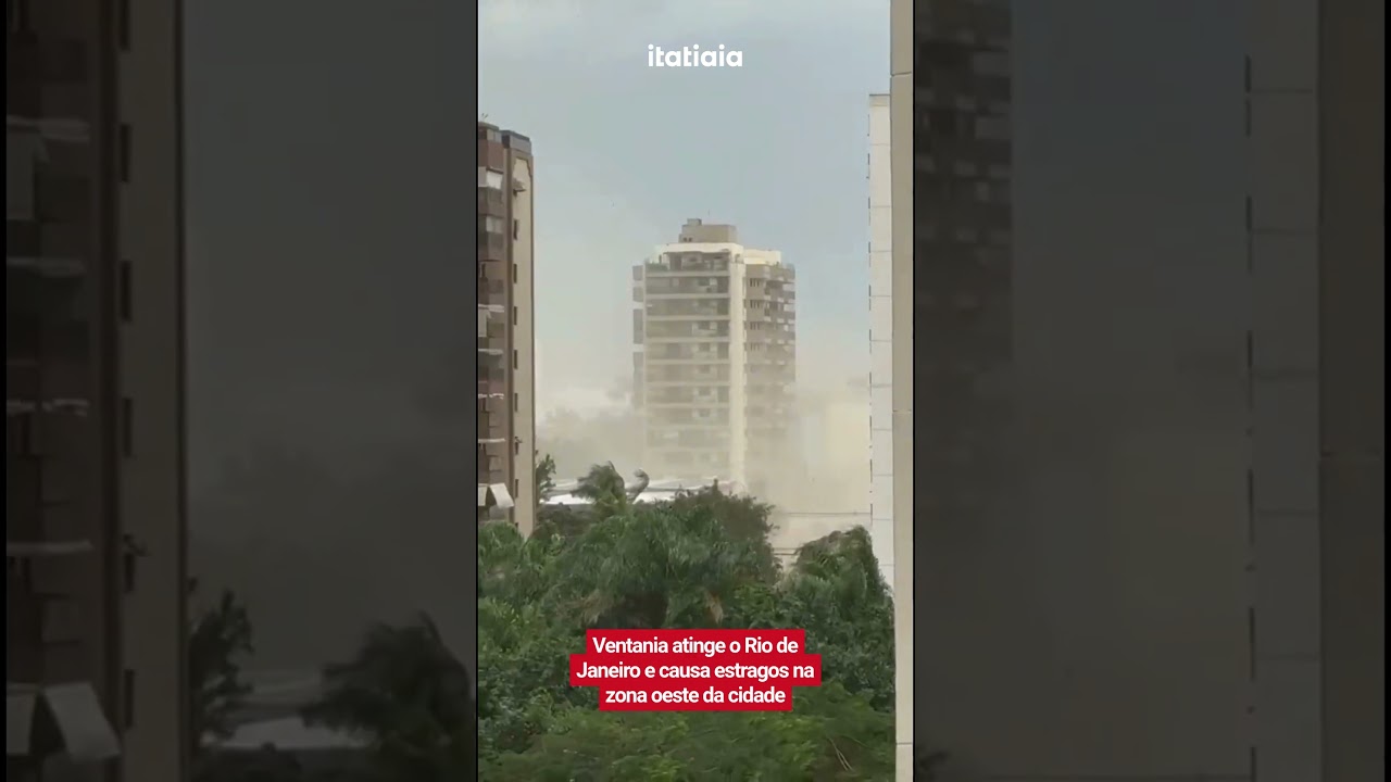VENTANIA ATINGE O RIO DE JANEIRO E CAUSA ESTRAGOS NA ZONA OESTE DA CIDADE
