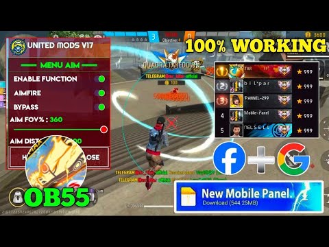 OB55 FREE FIRE MOD MENU | UNLIMITEDMATCH PLAY ALL SERVERS |FF MODMENUAPK 2026