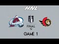 HNL Stanley Cup Final Game 1 | Ottawa Senators @ Colorado Avalanche