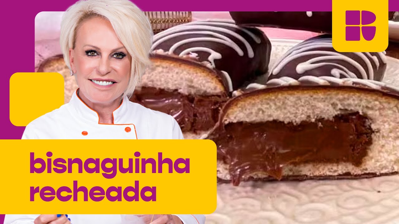Bisnaguinha RECHEADA da Ana Maria Braga: receita IMPERDÍVEL! | Mais Você | Receitas