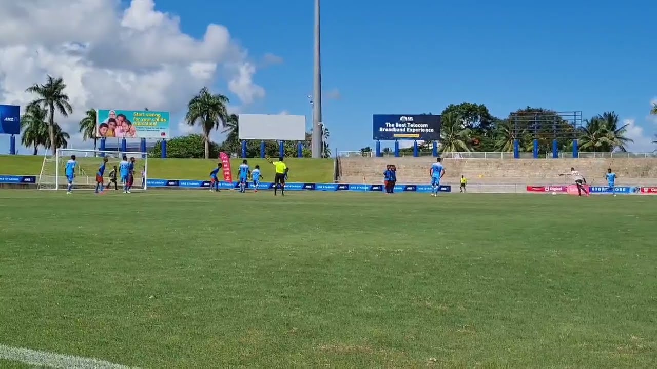 Free Kick: A free-kick by goalkeeper SimioneTamanisau for Tailevu Naitasiri FC (Fiji Football)