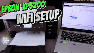 How To Set up/Connect Epson XP 5200 To WIFI and Computer, Print Test Page !!