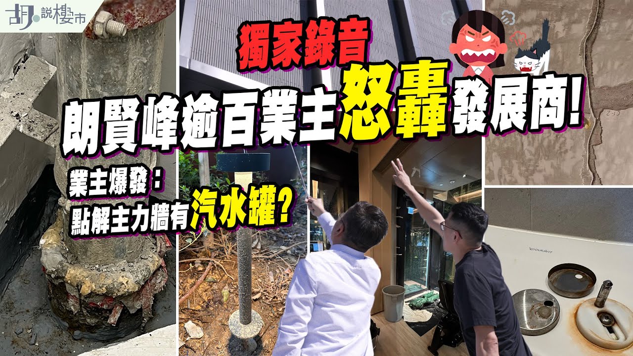 🔥獨家錄音：朗賢峰逾百業主怒轟發展商🔥業主大會怨氣爆發：點解主力牆有汽水罐⁉️用料疑貨不對辦，律師: 情況罕見❗️｜胡‧說樓市